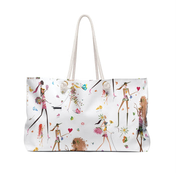 Girl Power 24/7™ Inspirational Fun Chic Weekender Bag -  Bloom where You are Planted!
