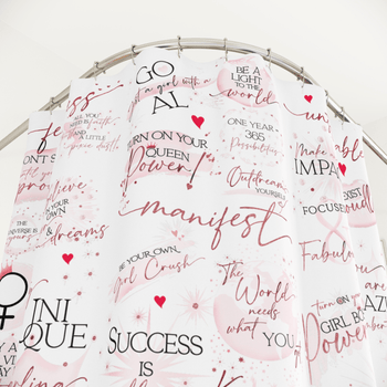 Girl Boss Inspirational Shower Curtain - Make an Impact!