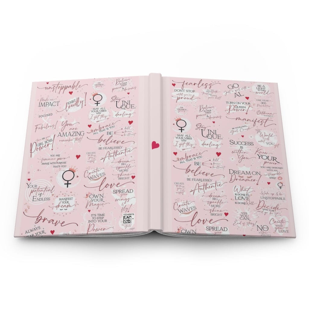 Girl Boss MAKE AN IMPACT Inspirational Hardcover Journal - Pink Rose