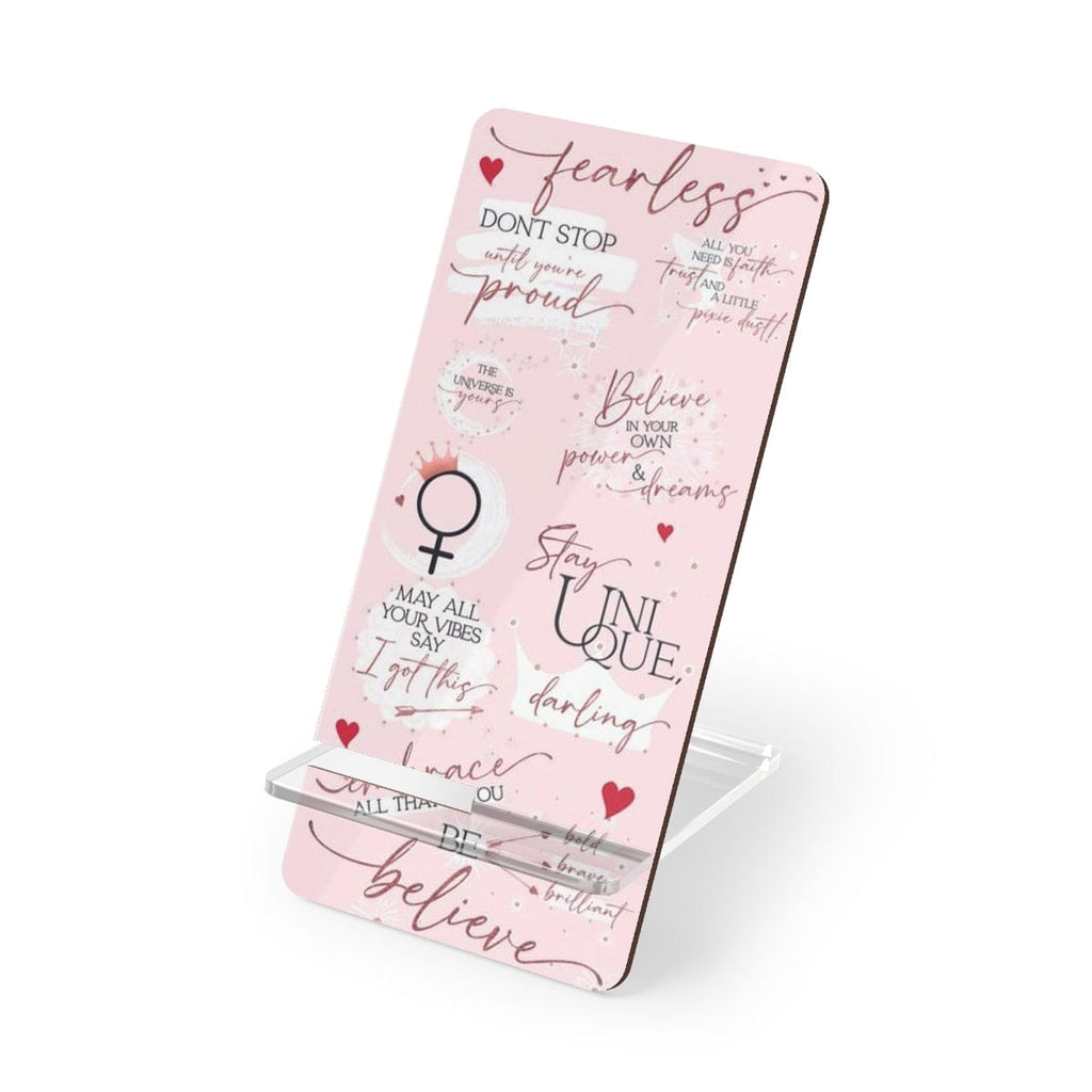 Girl Power 24/7™ Inspirational Display Stand for Smartphones - Girl Boss - Pink Rose