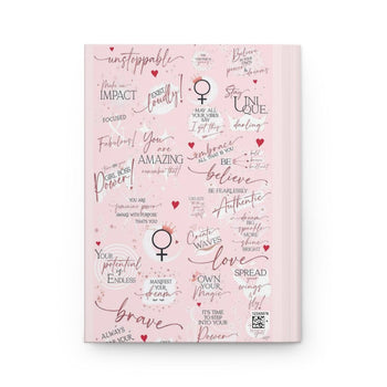 Girl Boss MAKE AN IMPACT Inspirational Hardcover Journal - Pink Rose