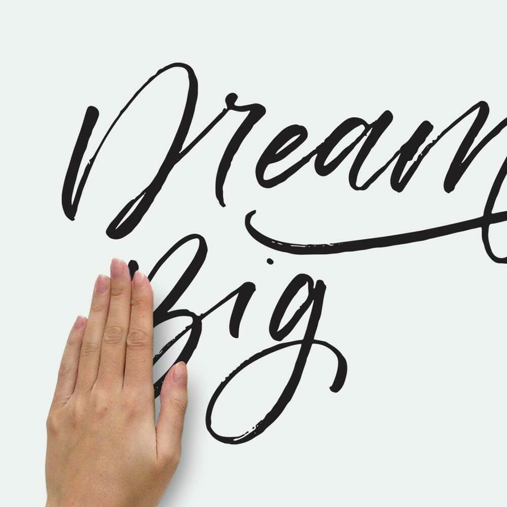 Dream Big Peel and Stick Wall Decals easy to apply to any clean flat surface
