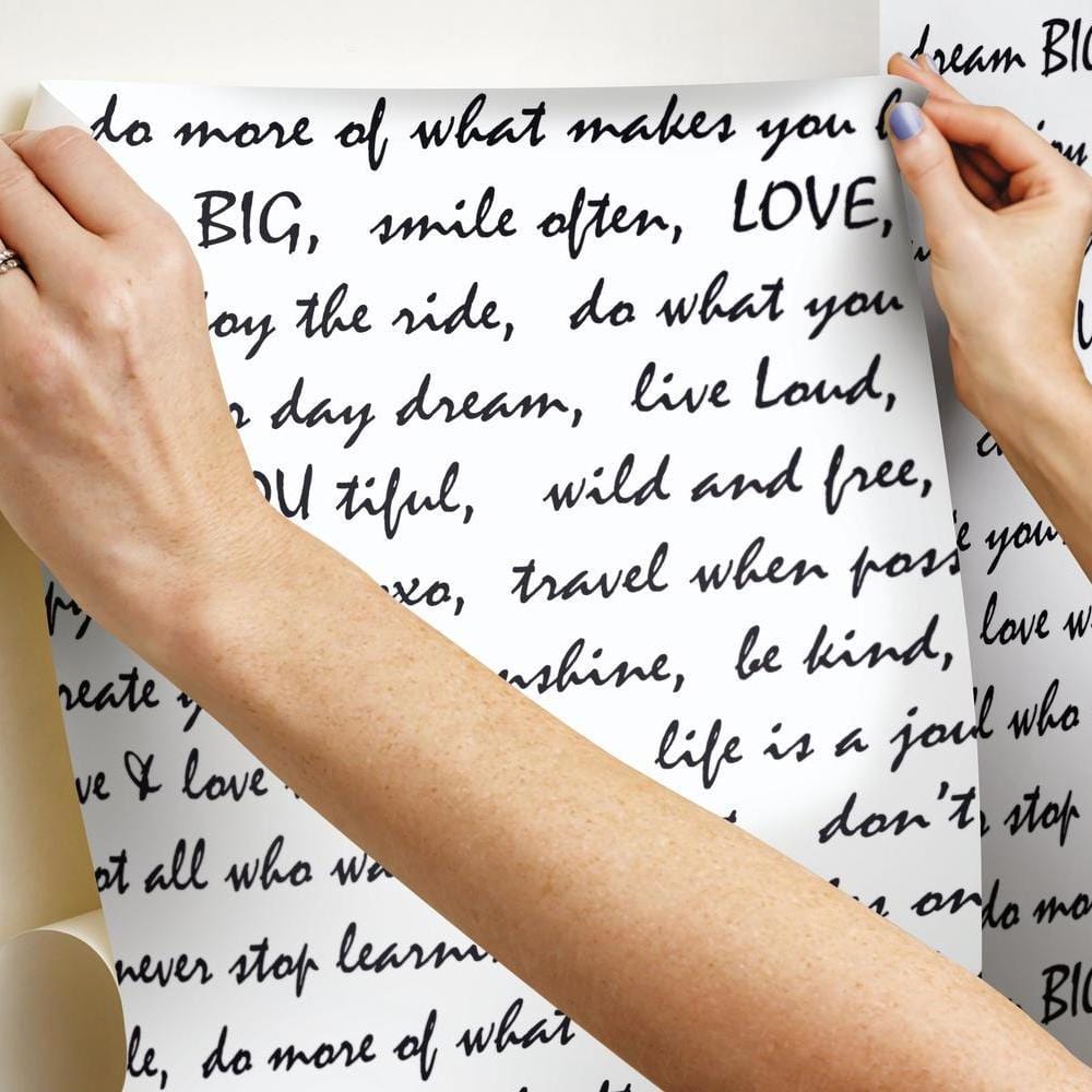 Dream Big Script Peel and stick Wallpaper Easy to apply