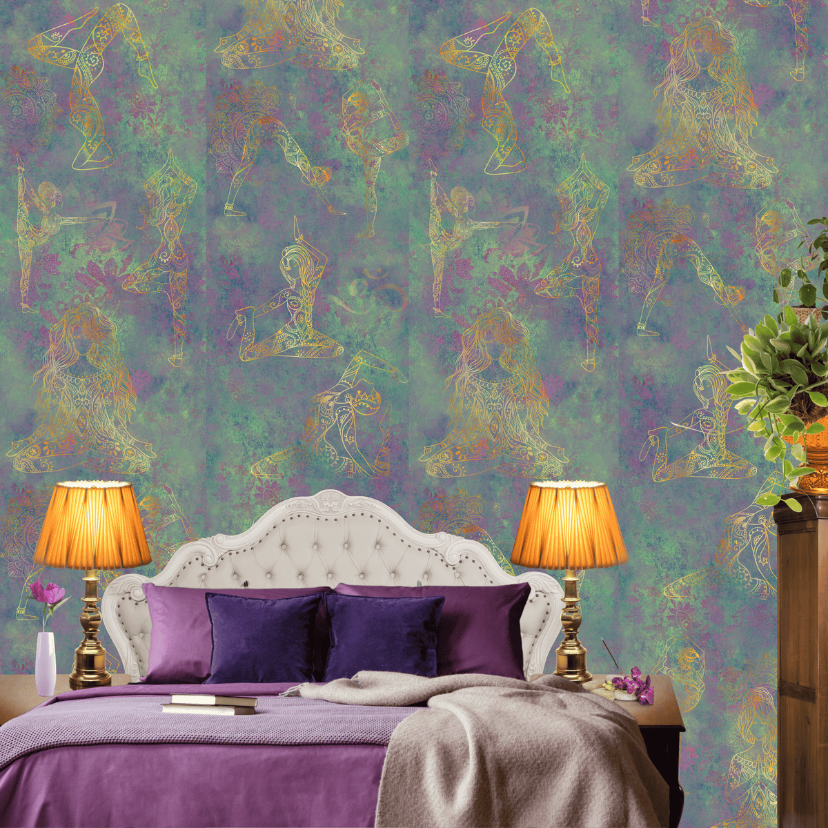 Girl Power 24/7 Namaste Girls Inspirational Wall Decor Peel and Stick