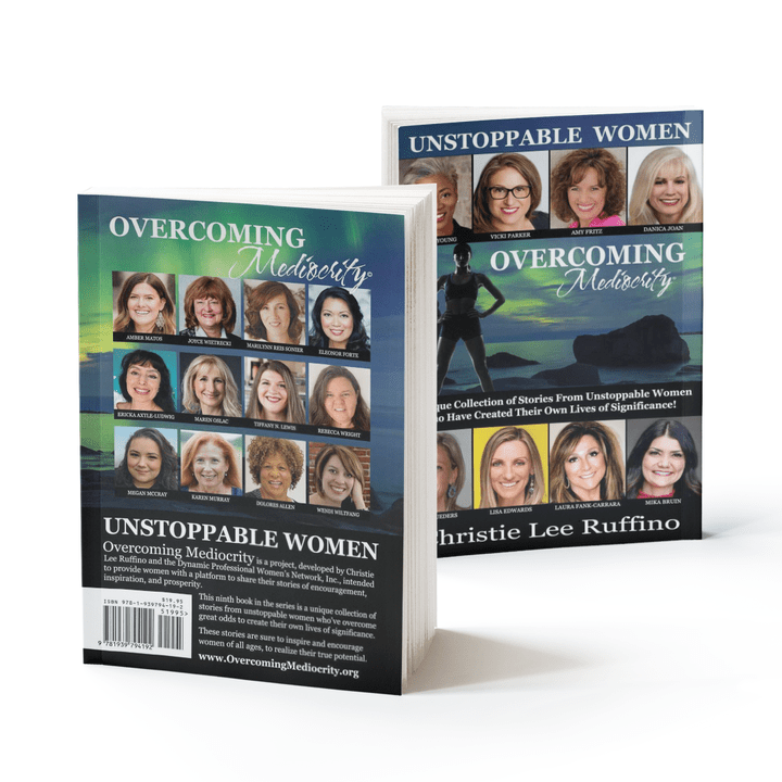 Unstoppable Women Overcoming Mediocrecity Front and back book