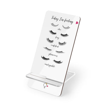 Girl Power 24/7™ Inspirational Mobile Display Stand for Smartphones - Eyelashes