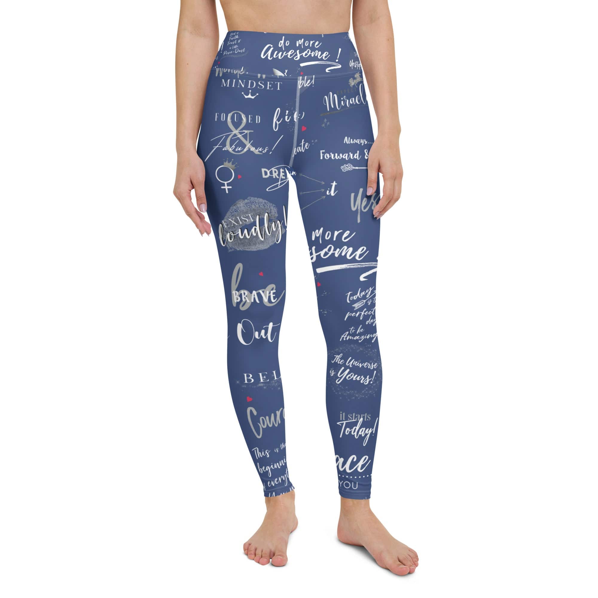 Girl Power 24/7™ Be Unstoppable High Waisted Inspirational Yoga