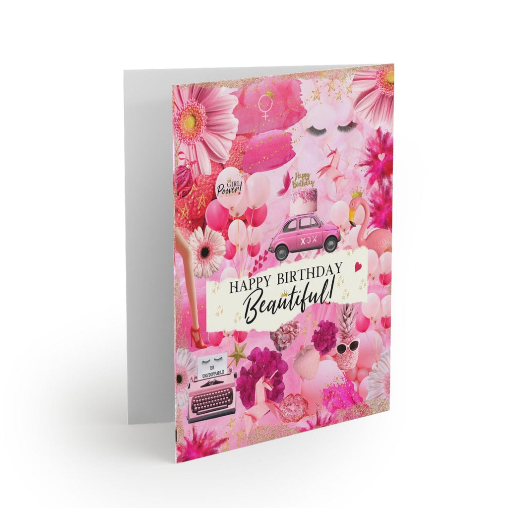 Inspirational Birthday Card - Girl Power - Be Unstoppable (8-PACK)