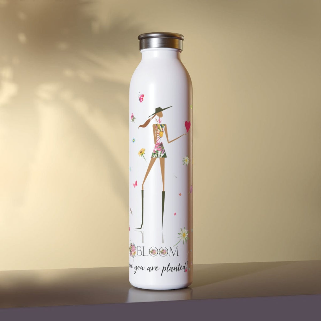 Girl Power 24/7™ Slim Water Bottle - Bloom Where You Are Planted # 2
