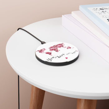 Inspirational Mobile Phone Wireless Charger - You Are Here. Make it Happen!